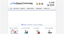 Desktop Screenshot of highdeserttechs.com
