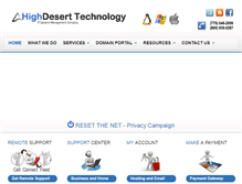 Tablet Screenshot of highdeserttechs.com